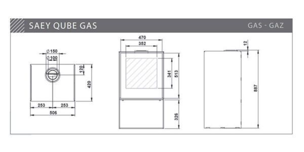 Estufa de gas QUBE - Imagen 2