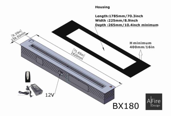 Quemador de bioetanol electrónico BX 180 - Imagen 4